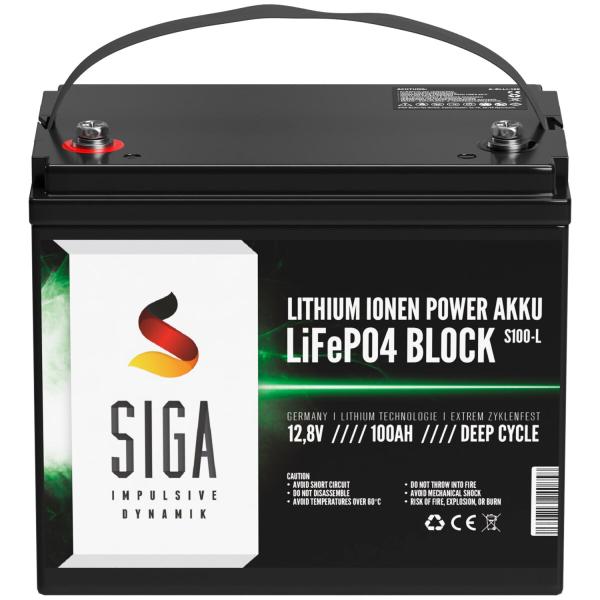 SIGA Lithium Batterie LiFePO4 100Ah 12V